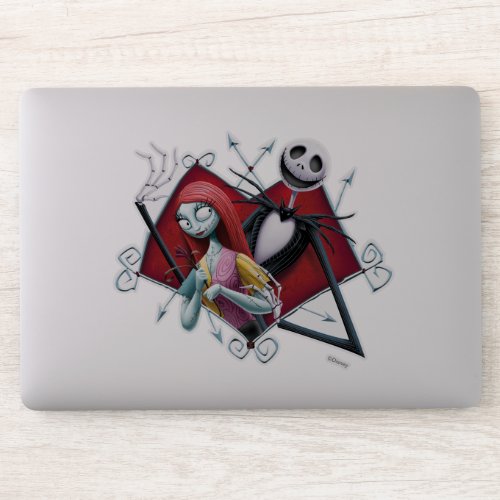 Jack and Sally in Heart Sticker
