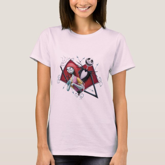 Jack and Sally in Heart T-Shirt (Front)