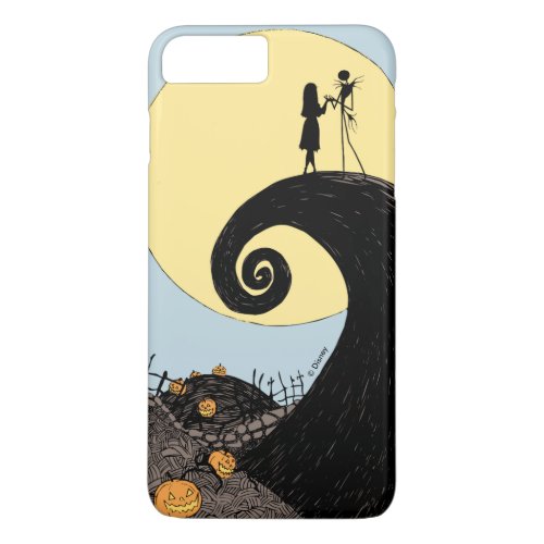 Jack and Sally | Moon Silhouette iPhone 8 Plus/7 Plus Case