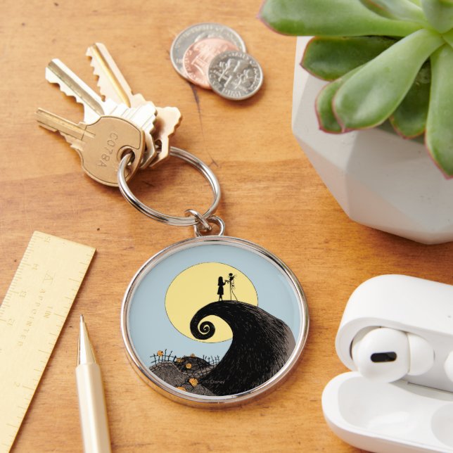 Jack and Sally | Moon Silhouette Keychain (Desk)