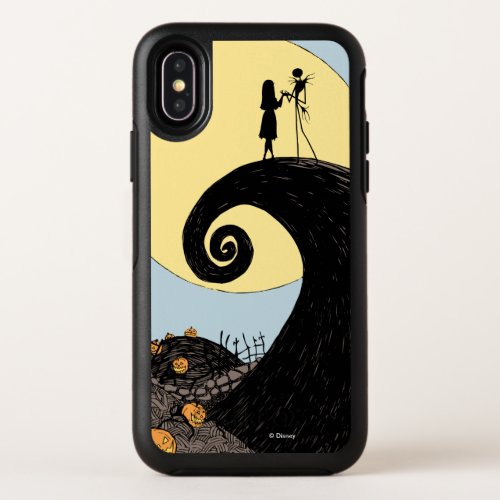 Jack and Sally  Moon Silhouette OtterBox Symmetry iPhone X Case