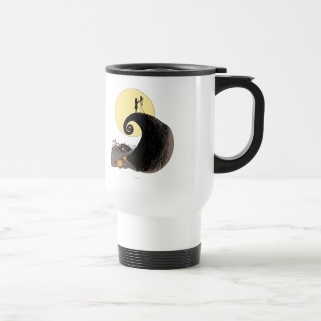 Jack and Sally | Moon Silhouette Travel Mug (Right)