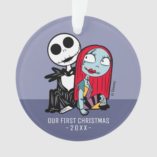Jack and Sally  Our First Christmas Wedding Ornament
