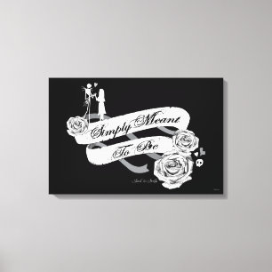 Jack and Sally - Simply Meant To Be Canvas Print