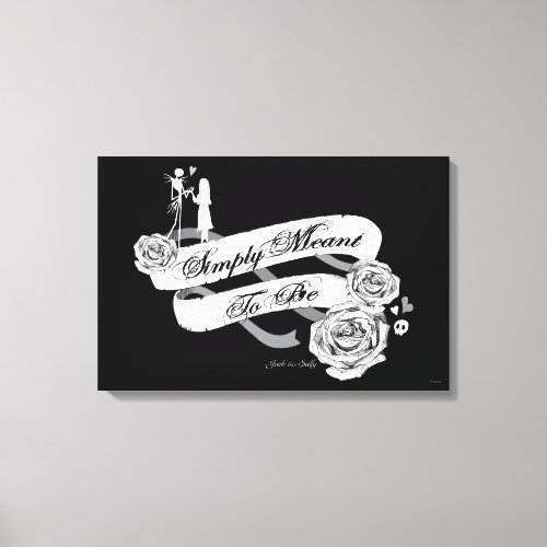 Jack and Sally _ Simply Meant To Be Canvas Print