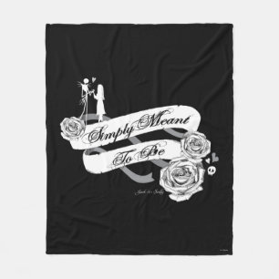 Jack and Sally - Simply Meant To Be Fleece Blanket
