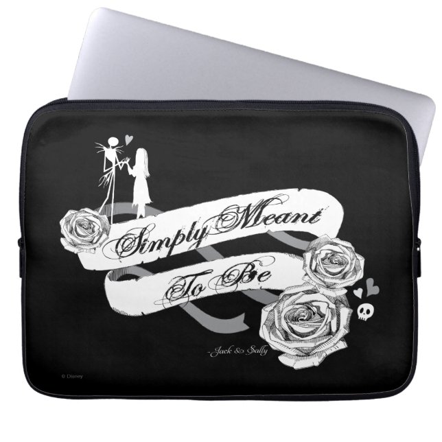 Jack and Sally - Simply Meant To Be Laptop Sleeve (Front)