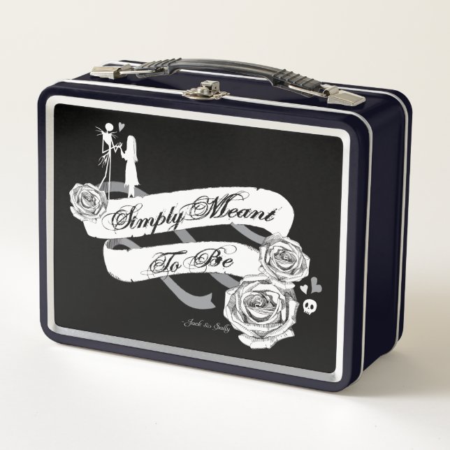 Jack and Sally - Simply Meant To Be Metal Lunch Box (Front)