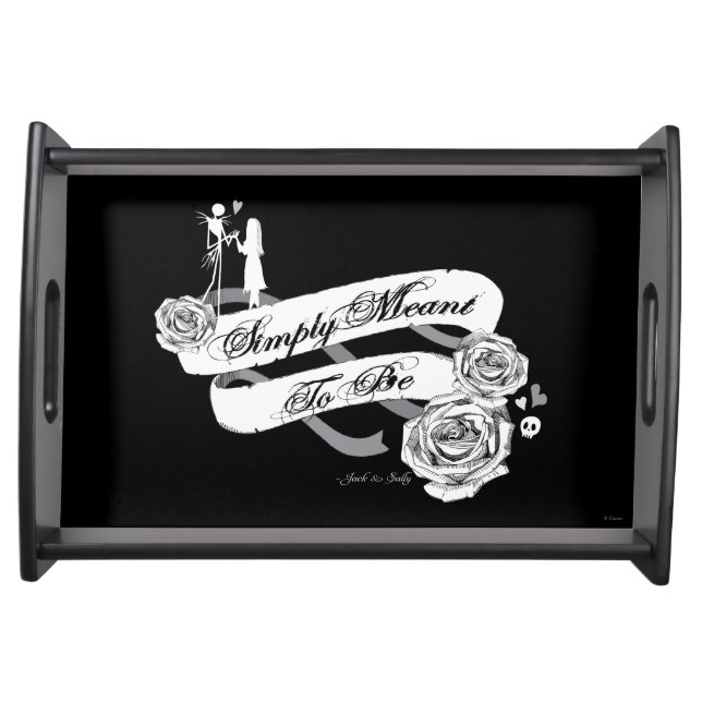 Jack and Sally - Simply Meant To Be Serving Tray (Front)