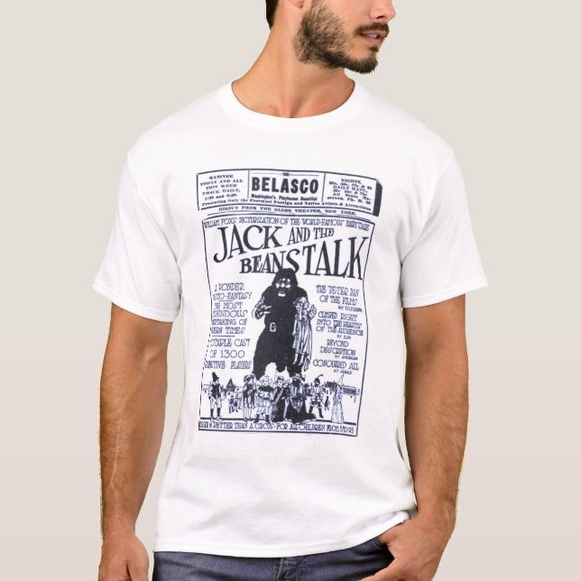 Jack and the Beanstalk 1917 movie ad T-shirt (Front)