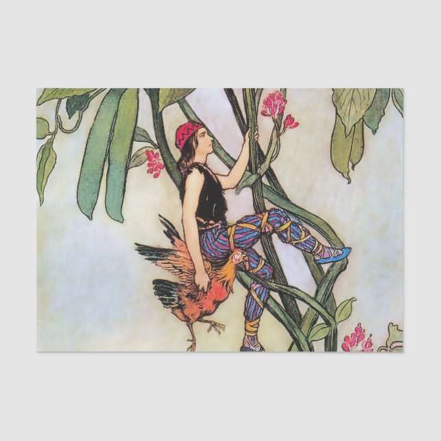 “Jack and the Beanstalk” by Warwick Goble Tissue Paper (Front)