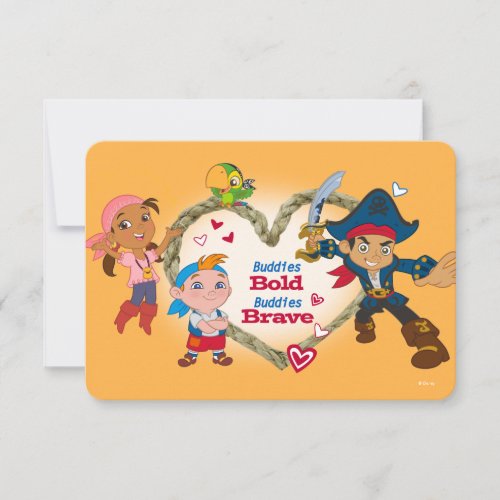 Jack and the Neverland Pirates Valentine Invitation