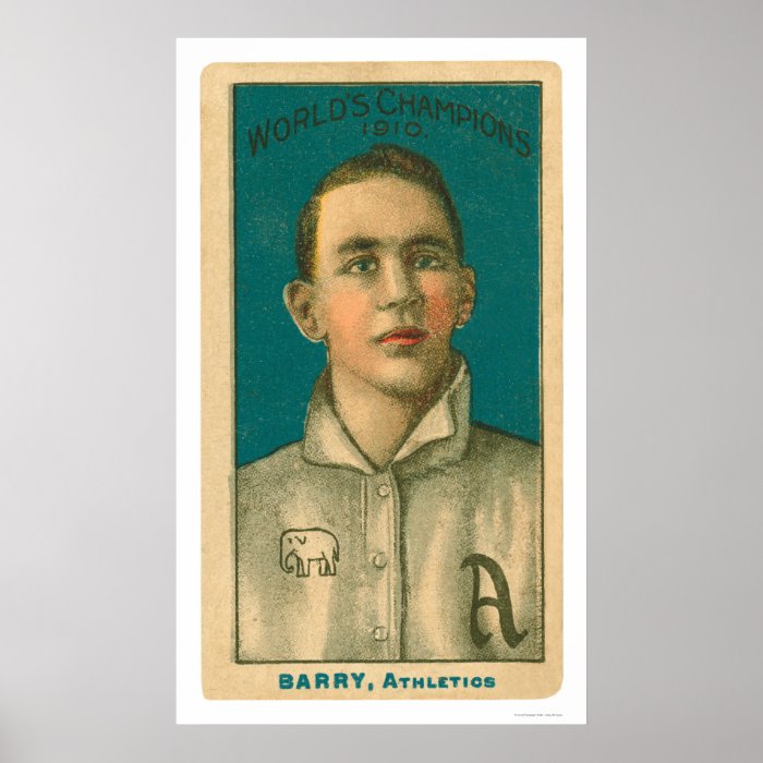 Jack Barry Baseball 1910 Print