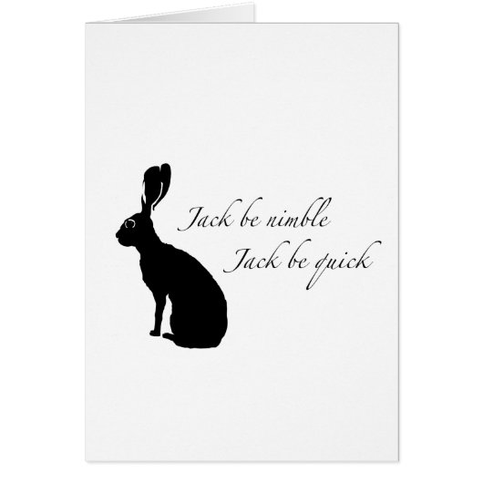 Jack be Nimble Cards (Front)