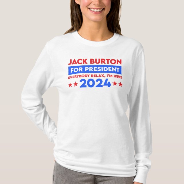 Jack Burton For President 2024 T-Shirt (Front)