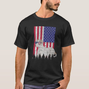 Jack Chi Patriotic Dog USA Pride American Flag T-Shirt