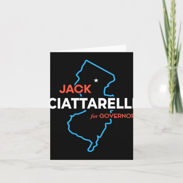 Jack Ciattarelli New Jersey Governor Election 2025 Card (Front)