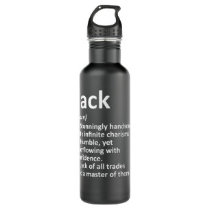 JACK Definition Personalized Name Funny Birthday G Stainless Steel Water Bottle