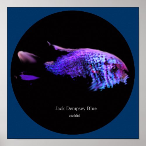 Jack dempsey blue poster