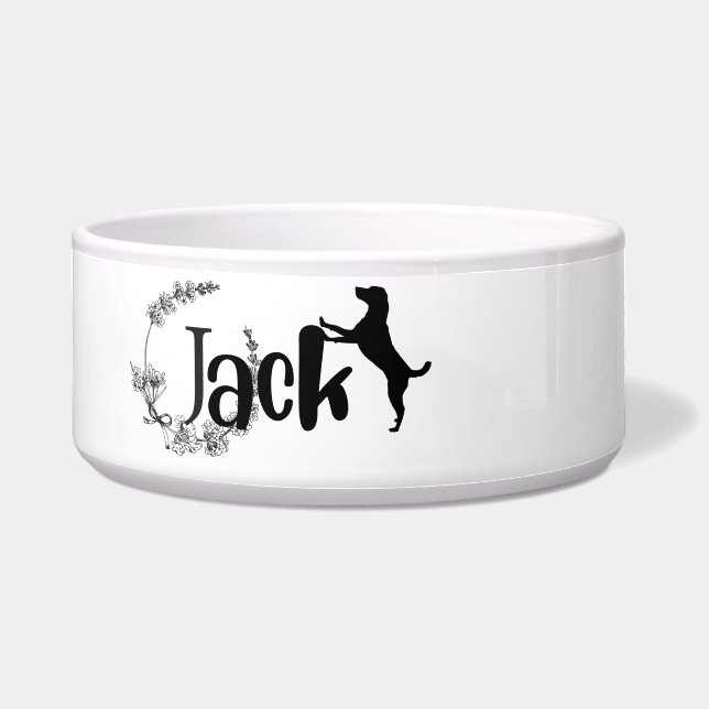 Jack - dog name bowl (Front)