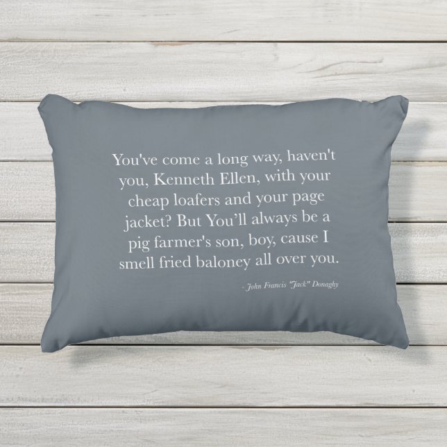 "Jack" Donaghy Quote Pillow (Front)