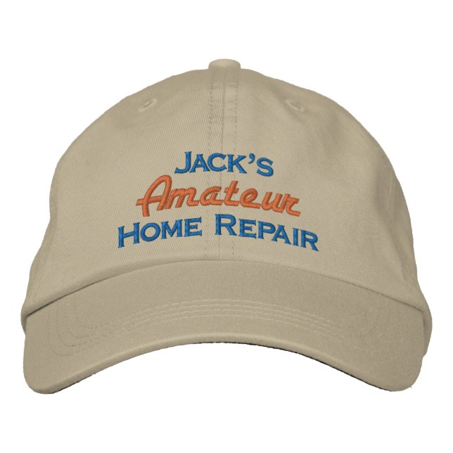 Jack Embroidered Baseball Cap (Front)