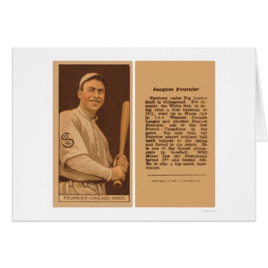 Jack Fournier White Sox Baseball 1912 (Front Horizontal)