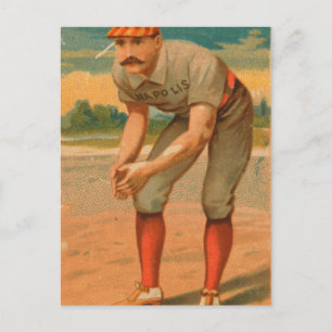 Jack Glasscock Vintage Indianapolis Hoosiers Postcard