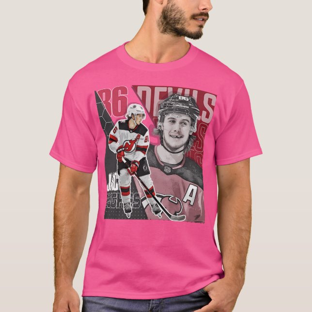 Jack Hughes Hockey Shirt Tapestry (Front)