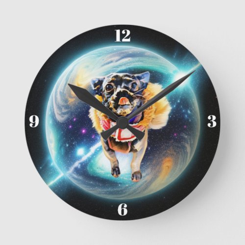 Jack in Outer Space Wall Clock