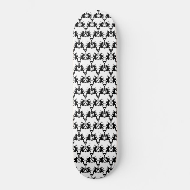 Jack in the Box Interlocking Pattern Skateboard (Front)