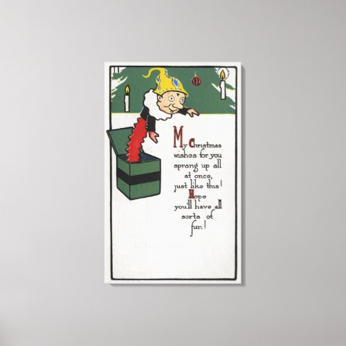 Jack_in_the_Box Sending Christmas Wishes Canvas Print
