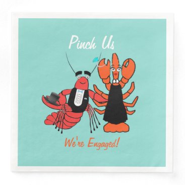 Jack & Jill Engagement Crawfish Boil Party Napkins Jack & Jill Engagement Crawfish Boil Party Napkins