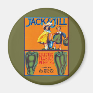 Jack & Jill Florida Peppers Magnet