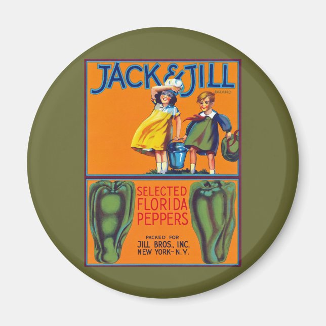 Jack & Jill Florida Peppers Magnet (Front)