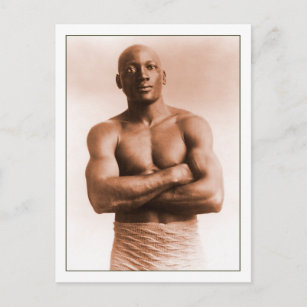 Jack Johnson American Boxer Vintage Photo Gay Postcard