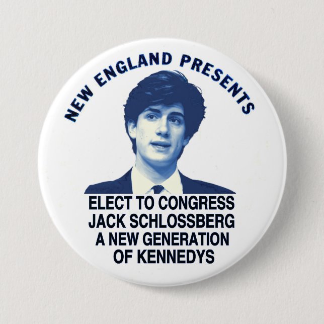Jack (Kennedy) Schlossberg Pinback Button (Front)