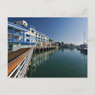 Jack London Square Marina Panorama Postcard