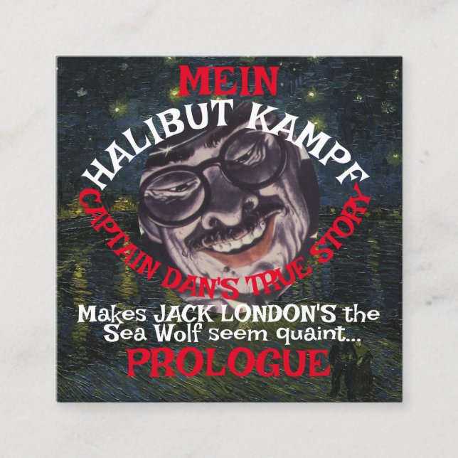 Jack London's the Sea Wolf Captain Dan Whittier AK Enclosure Card (Front)