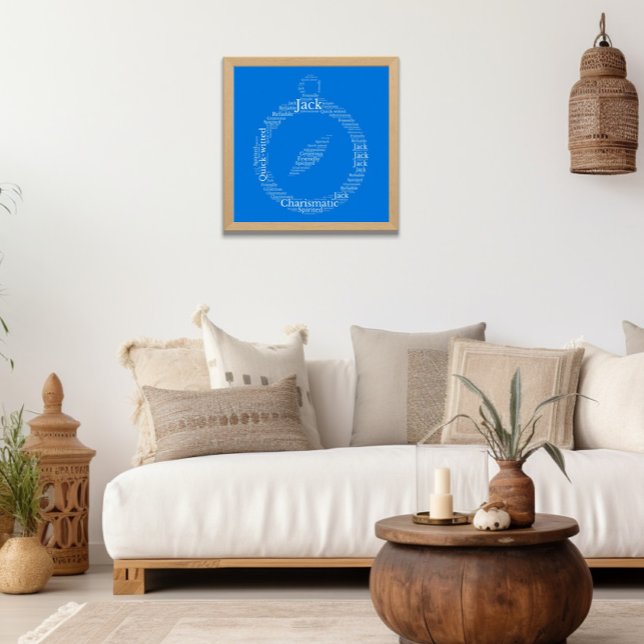 Jack Name Cloud Customizable Poster (Creator Uploaded)