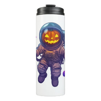 Jack-o'-Lantern Astronaut Thermal Tumbler