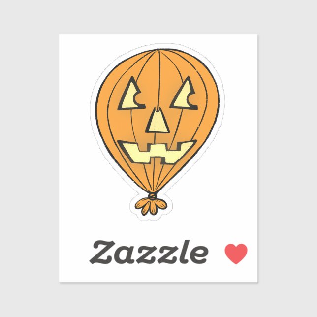 Jack o' Lantern Balloon Sticker (Sheet)
