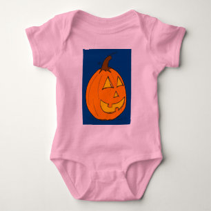 Jack o' Lantern Blue Infant Creeper