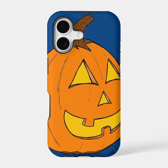 Jack o' Lantern Blue iPhone 5 Case (Back)
