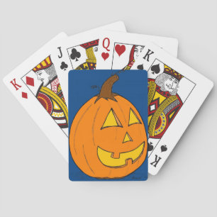 Jack o' Lantern Blue Playing Cards