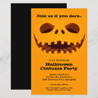 Jack o' Lantern Budget Halloween Invitations