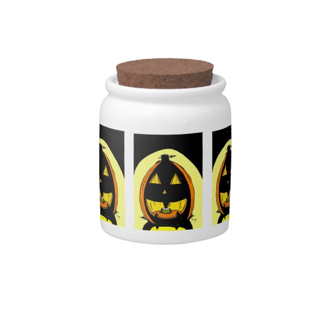 Jack o' Lantern Candy Jar (Front)