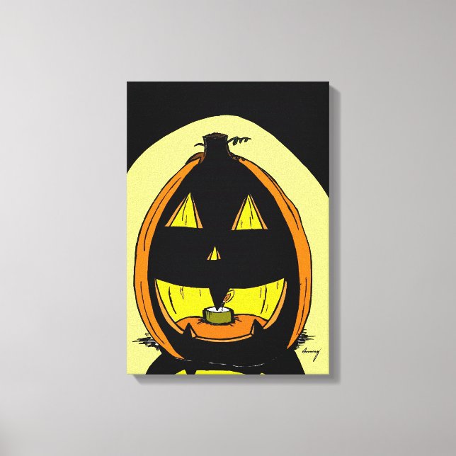 Jack o' Lantern Canvas Print (Front)