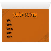 Jack-o-lantern Cards Halloween Party Invitations (Inside Horizontal (Bottom))
