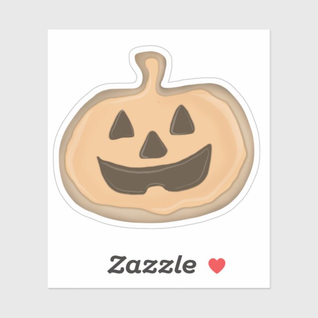 Jack o’lantern cookie sticker (Sheet)